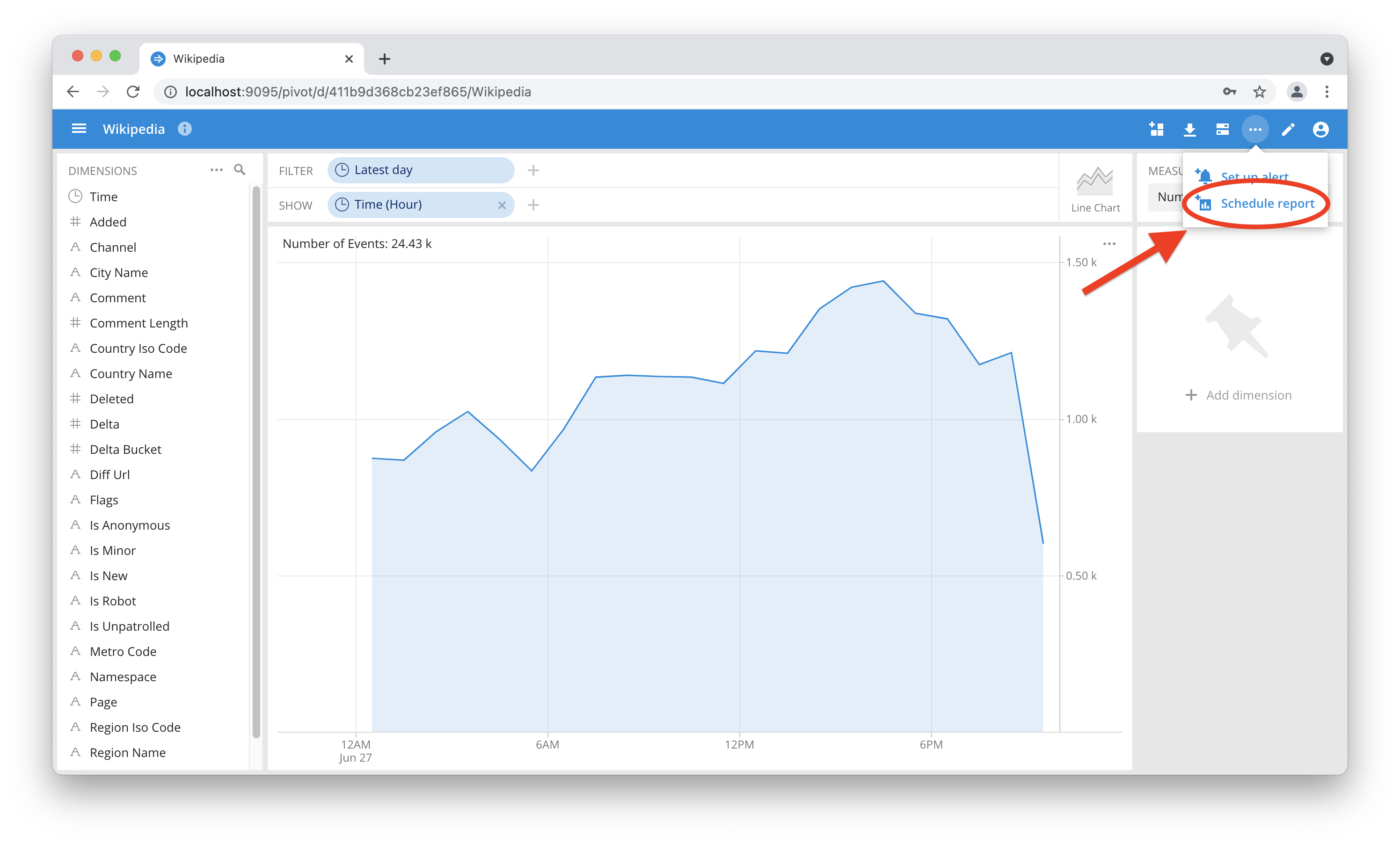 Report view in Pivot